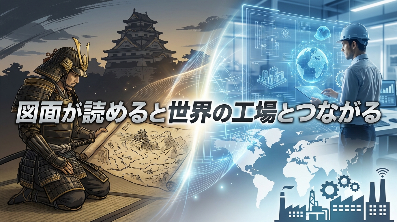 図面が読めると世界の工場とつながる